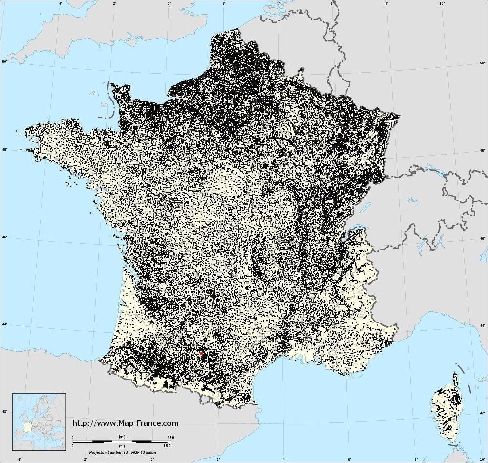 map Toulouse municipalities