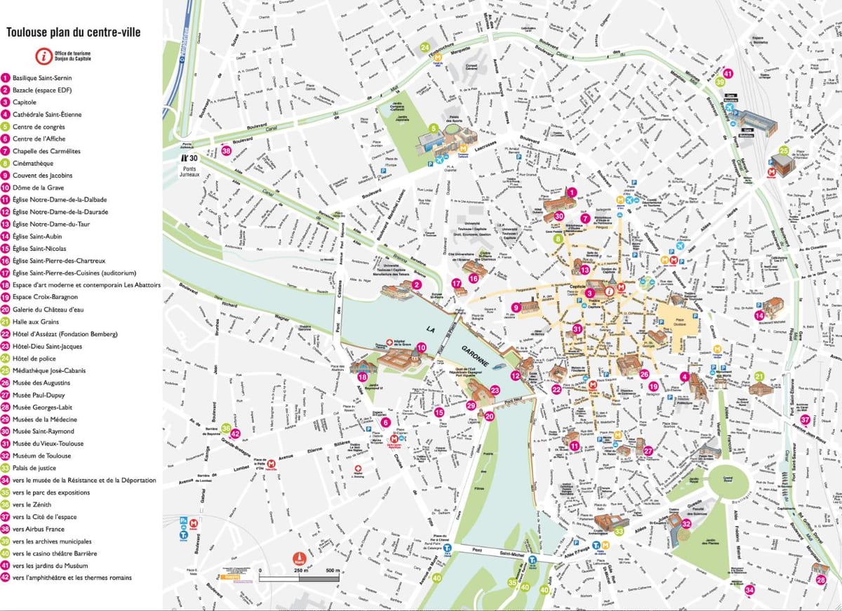 map of Toulouse museum