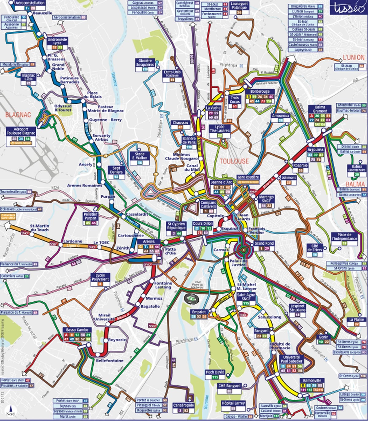Toulouse transport map